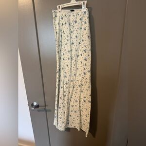 Wild Fable Cream Floral Maxi Skirt